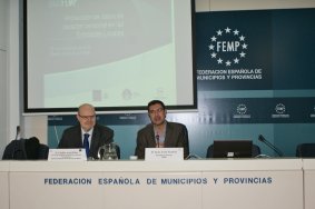 Emilio Aced y Juan Ávila, en la inauguración de la Jornada.